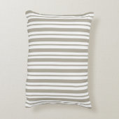 灰色の細い縦縞 アクセントクッション (裏面(縦))