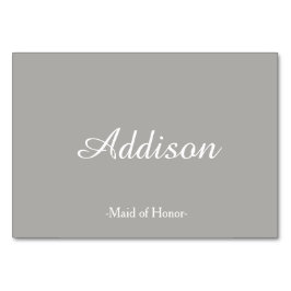 灰色の結婚式の座席表 テーブルナンバー