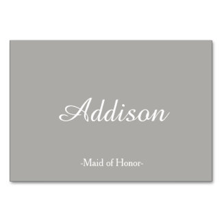 灰色の結婚式の座席表 テーブルナンバー