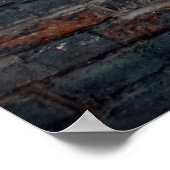 灰色の絵を描壁 ポスター (角)