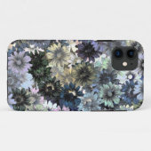 灰色の緑の花柄 Case-Mate iPhoneケース (裏面(横))