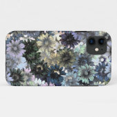 灰色の緑の花柄 Case-Mate iPhoneケース (裏面(横))