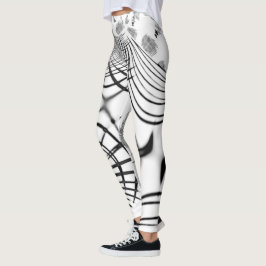 灰色の線が交差すると爪のスケッチを思い出す レギンス