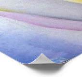 灰色の線のオーキーフ – 抽象化 ポスター (角)