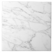 灰色の縁取り線を持つ大きな白い大理石のタイル タイル (正面)