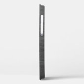 灰色の繊維に銀鎖のリンク Case-Mate iPhoneケース (裏面 / 左)