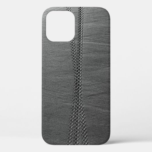 灰色の繊維に銀鎖のリンク Case-Mate iPhoneケース (裏面)