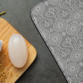 灰色の繊維織物のタコの種パターン(の模様が)ある バスマット