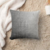 灰色の織り目加工のグラデーションな枕 クッション (ブランケット)