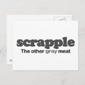 灰色の肉をこすり落とす ポストカード (正面/裏面)