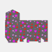 灰色の背景とともにあなたへの千のハート フェイバーボックス (折り畳みなし)