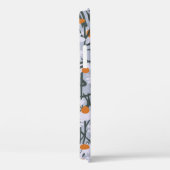 灰色の背景にカモミールフィールドのシームレスなパターン Case-Mate iPhoneケース (裏面 / 右)