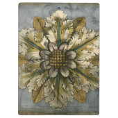 灰色の背景に飾りデマスクロゼット クリップボード (裏面)