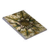 灰色の背景に飾りデマスクロゼット ノートブック (右側)