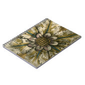 灰色の背景に飾りデマスクロゼット ノートブック (左側)