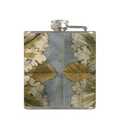 灰色の背景に飾りデマスクロゼット フラスク (裏面)