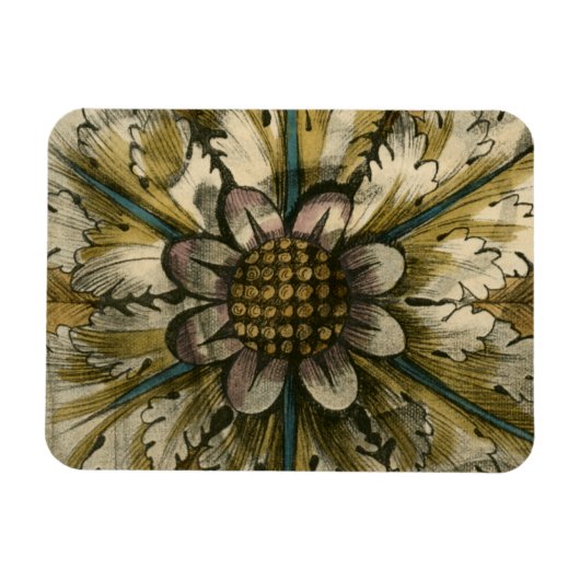 灰色の背景に飾りデマスクロゼット マグネット (横)