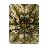 灰色の背景に飾りデマスクロゼット マグネット (縦)