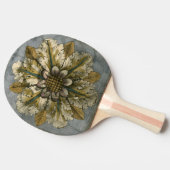 灰色の背景に飾りデマスクロゼット 卓球ラケット (横)