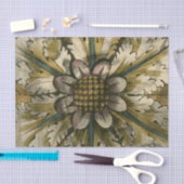 灰色の背景に飾りデマスクロゼット 薄葉紙 (クラフト)