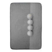 灰色の背景のゴルフボール バスマット (正面縦)