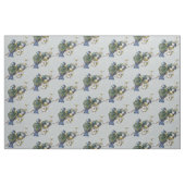 灰色の背景のヴィンテージの鳥 ファブリック (ファットクウォーター)