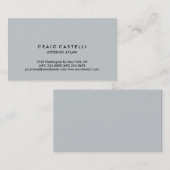 灰色の背景の標準サイズの名刺 名刺 (正面/裏面)