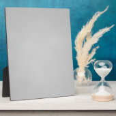 灰色の背景アート粒子 フォトプラーク (側面)