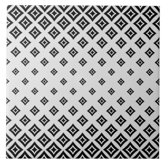 灰色の背景色と幾何学模様 タイル (正面)