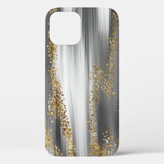 灰色の背景,金ゴールドの輝き,金ゴールド,黄金色, Case-Mate iPhoneケース (裏面)