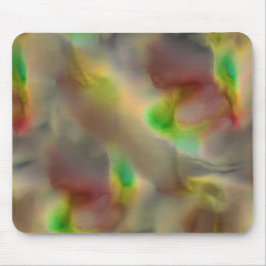 灰色の色合いに赤とライムグリーンのガラスの外観 マウスパッド