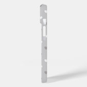 灰色の色合いの小さなポルカハート Case-Mate iPhoneケース (裏面 / 左)