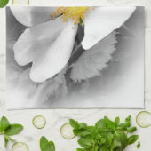 灰色の色合いの黄色 キッチンタオル (折り畳み)