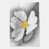 灰色の色合いの黄色 キッチンタオル (縦)