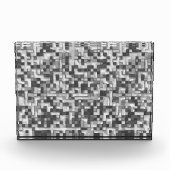 灰色の色調の小さな四角を引っ張澄んって フォトブロック (正面)