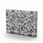 灰色の色調の小さな四角を引っ張澄んって フォトブロック (右)