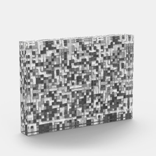 灰色の色調の小さな四角を引っ張澄んって フォトブロック (左)