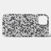 灰色の色調の小さな四角を引っ張澄んって Case-Mate iPhoneケース (裏面 (横))