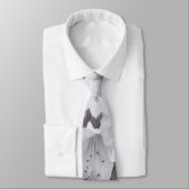 灰色の花のタイ ネクタイ (タイ)