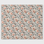 灰色の花を生離れける ラッピングペーパー (フラット)