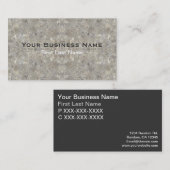 灰色の花崗岩カウンタールビジネスカード 名刺 (正面/裏面)