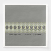 灰色の花柄 (正面)