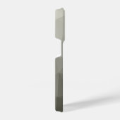 灰色の茶色のライトアーミーグラディエントのジオメトリックメッシュ iPhoneケース (右側面)