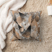 灰色の茶色の抽象化。 クッション (ブランケット)