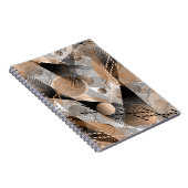 灰色の茶色の抽象化。 ノートブック (右側)