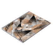 灰色の茶色の抽象化。 ノートブック (左側)