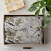 灰色の茶色の背景に白い黄色のアネモネ。 薄葉紙 (ギフト)