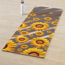 灰色の茶色の花に美しい黄色のストライプ花