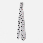 灰色の葬儀業態 ネクタイ (裏面)