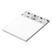 灰色の葬儀業態 ノートパッド (回転)